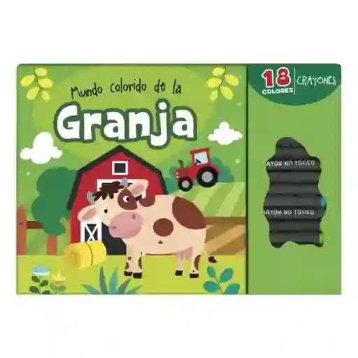 Mundo Colorido Con 18 Crayones. Granja