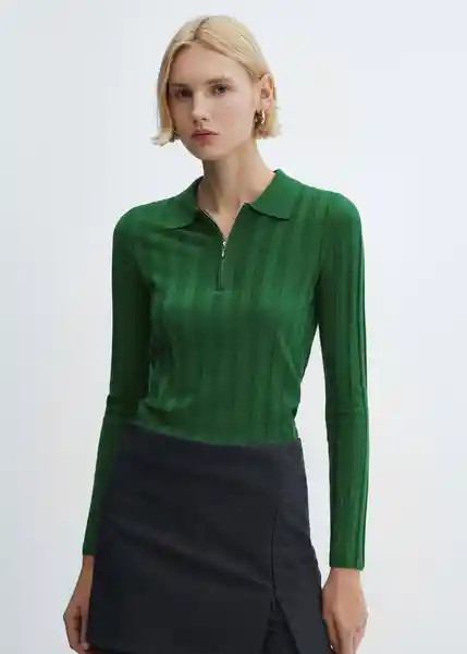 Jersey Lukapol Verde Talla XL Mujer Mango