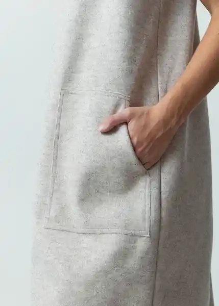 Chaqueta Mujer Crudo Pluma Medio 522G025 Naf Naf