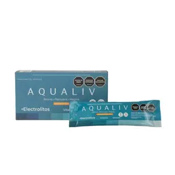 Aqualiv Bebida en Polvo Con Electrolitos Sabor Naranja/Mandarina