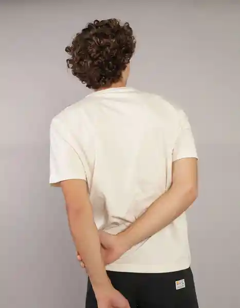 Camiseta Hombre Blanco Talla MEDIUM 4290106 American Eagle