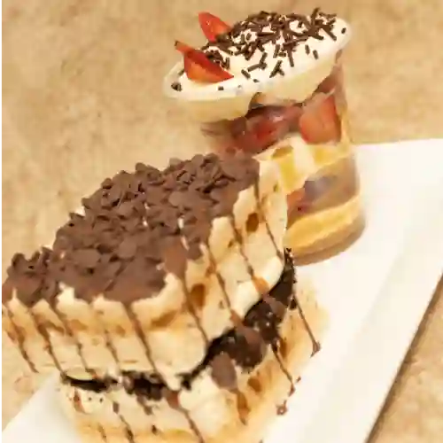 Combo Merengón doble y Fresas con Crema