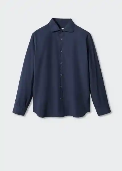 Camisa Jara Navy Talla L Hombre Mango