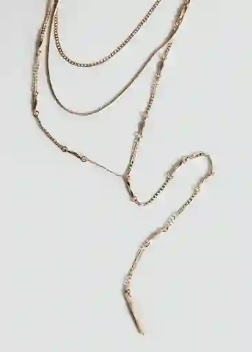 Collar Jackie Oro Talla 99 Mujer Mango