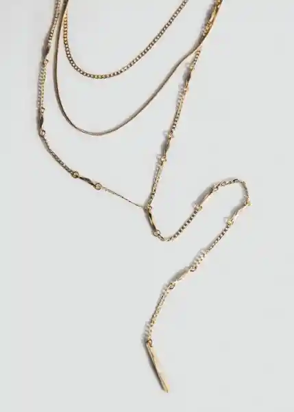 Collar Jackie Oro Talla 99 Mujer Mango