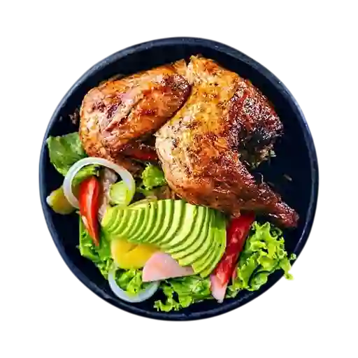 Medio con Ensalada y Chaufa