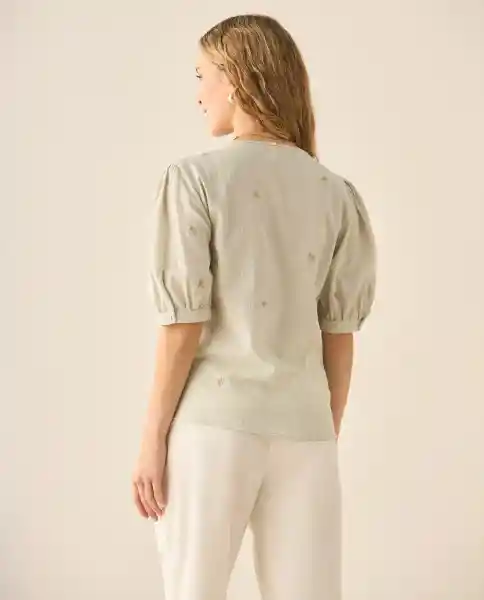 Camisa Verde Aloe Medio Talla M 613G026 Esprit