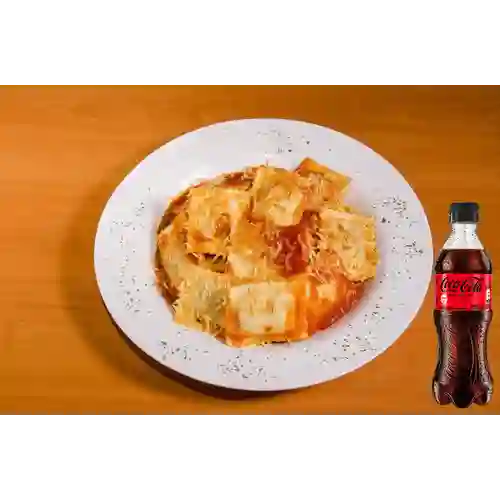 Combo Raviolone de Carne + Coca Cola Sin Azúcar 400 ml