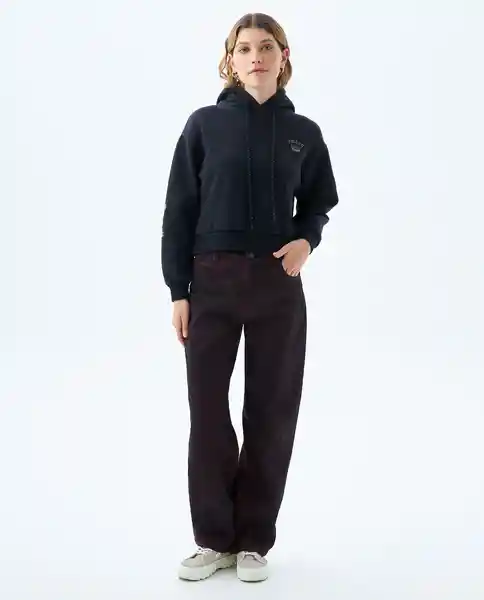 Buzo Mujer Negro Talla M 689f003 Americanino