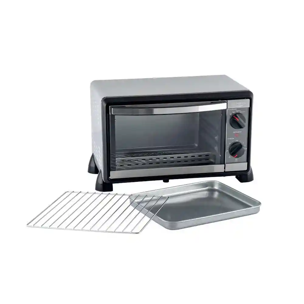 Universal Horno Inox 10L 84740 -Plateado