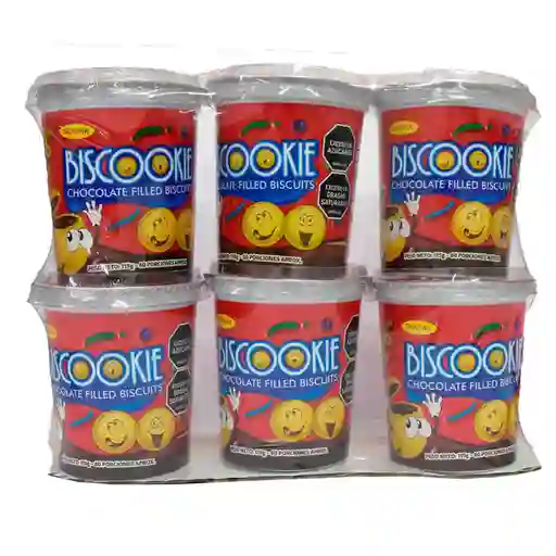 Biscookie Galleta Rellena de Chocolate