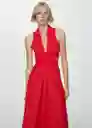 Vestido Capricor Rojo Talla Xs Mujer Mango