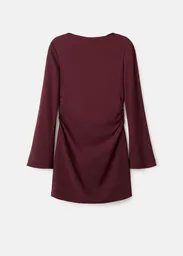 Vestido Saha Granate Talla S Mujer Mango