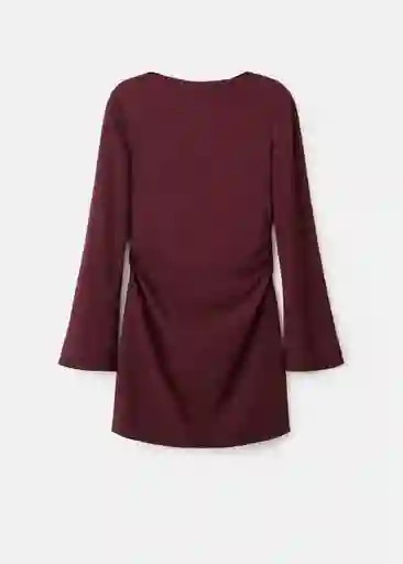 Vestido Saha Granate Talla S Mujer Mango