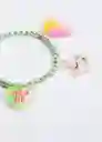 Pulsera Anna Verde Talla 99 Niñas Mango