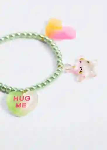 Pulsera Anna Verde Talla 99 Niñas Mango