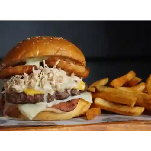 Hamburguesales Traviesa + Papas