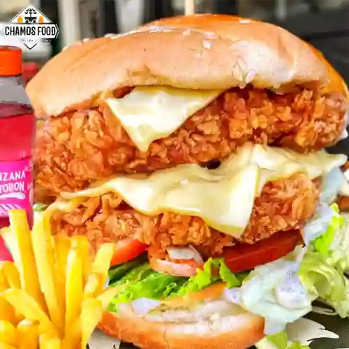 Combo Hamburguesa Pollo Brosty Doble Fil