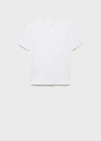 Camiseta Ritapi Blanco Talla M Mujer Mango