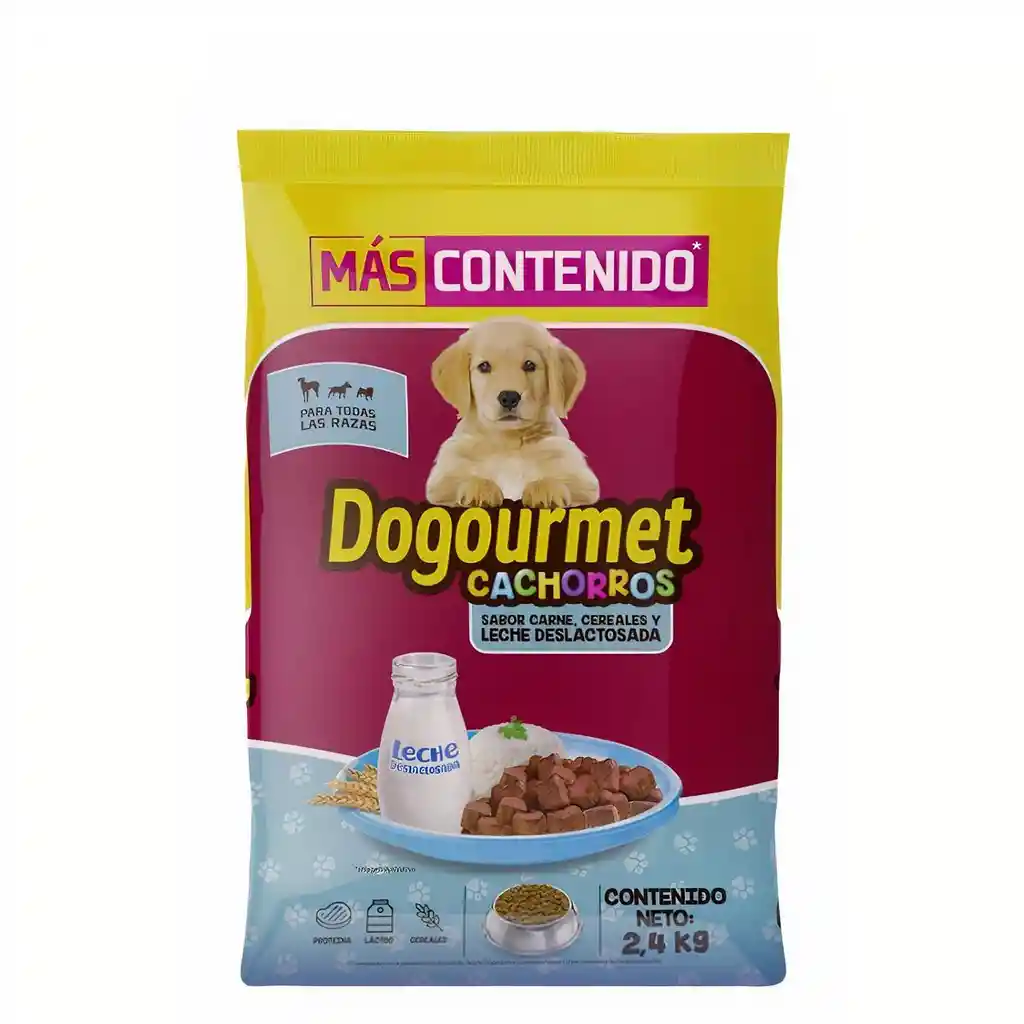 Dogourmet Alimento para Cachorros Carne Cereales y Leche