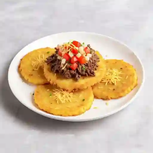 Patacones de carne