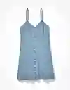 Vestido Mujer Azul Talla MEDIUM 400381087759 American Eagle
