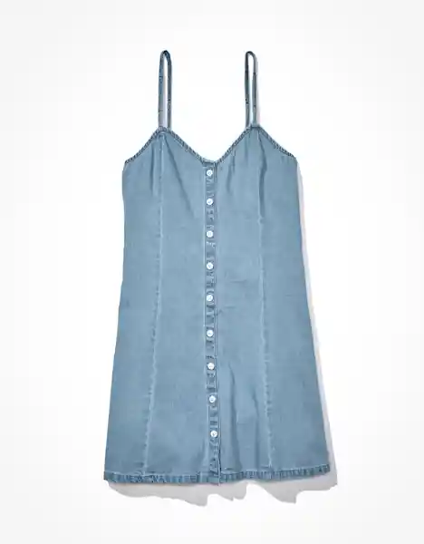 Vestido Mujer Azul Talla MEDIUM 400381087759 American Eagle