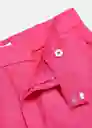 Pantalón Boreli Fucsia Talla 38 Mujer Mango