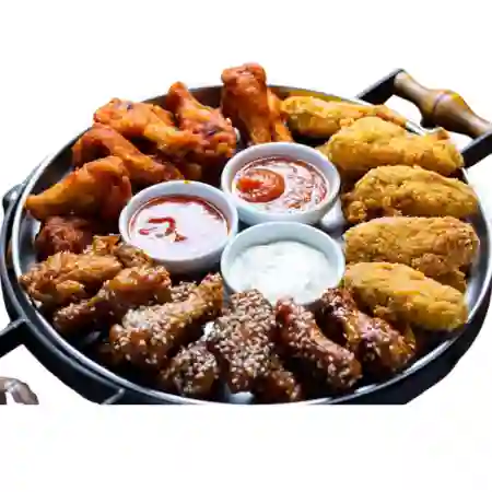 24 Trozos de Alitas + Papas Fritas