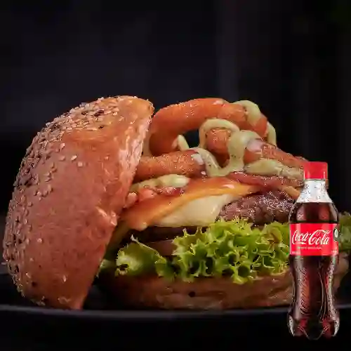 Combo burger obrero + coca cola pet