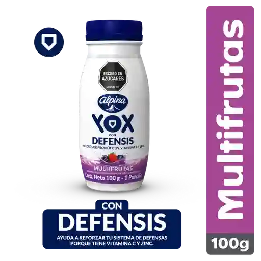 Yox Bebida Láctea Multifruta 95 mL