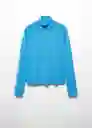Jersey Luccac Turquesa Talla S Mujer Mango