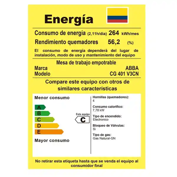 Abba Cubierta Master Chef Cg 401 V3C