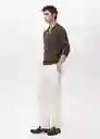 Camiseta Polo Taurus Khaki Talla M Hombre Mango