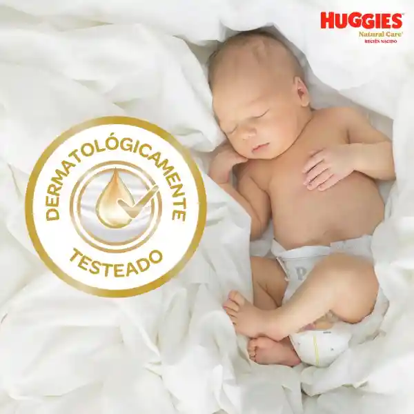 Pañales Huggies Natural Care Etapa 1/Rn Suavidad 20 Und