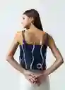 Camisa Coffe Azul Anochecer Ultra Oscuro T M 412G330 Naf Naf