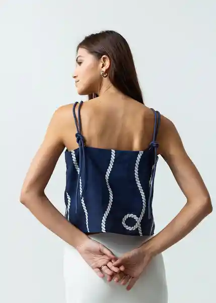 Camisa Coffe Azul Anochecer Ultra Oscuro T M 412G330 Naf Naf
