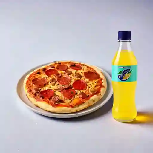 Combo Pizza Barbacoa + Quatro 400 ml