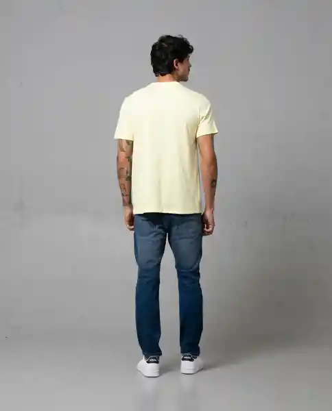 Camiseta Hombre Amarillo Talla L 100G001 Rifle