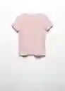 Camiseta Mango Rosa Talla 06 Niñas Mango