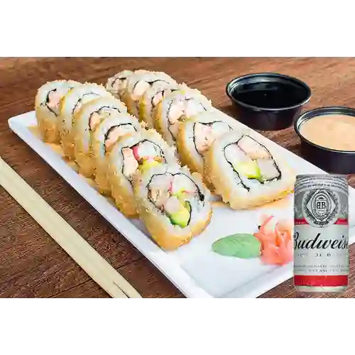 Combo Sushi Masu Tempura + Budweiser 265 ml