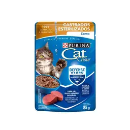 Cat Chow Alimento Húmedo para Gatos Adultos Sabor Carne