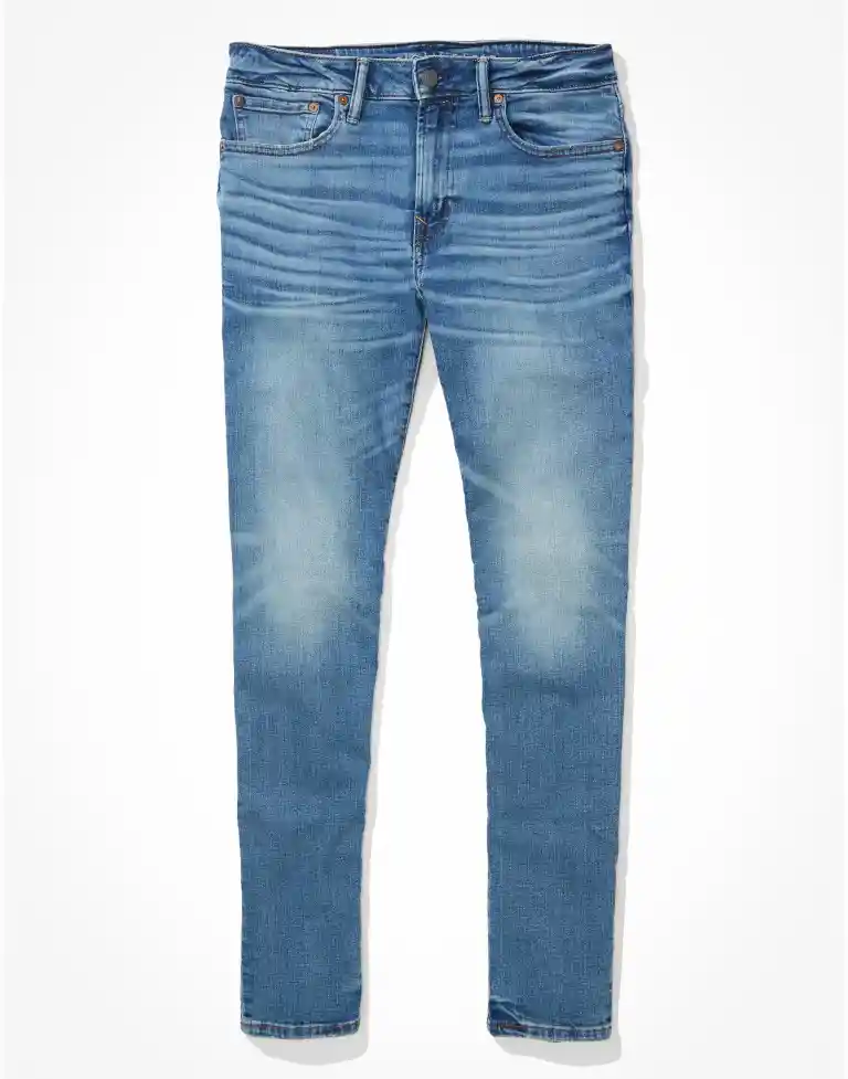 Jean Skinny Morado Talla 34 X 30 Hombre American Eagle