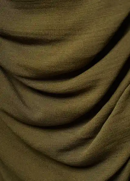 Vestido Glow Khaki Talla S Mujer Mango