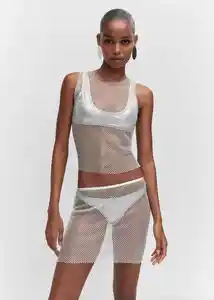 Falda Sita Blanco Talla S Mujer Mango