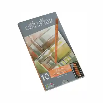 Cretacolor Estuche Metal Artino Lápiz Bellas Artes