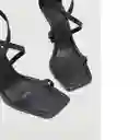 Sandalias Lucy Negro Talla 41 Mujer Mango