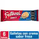 Festival Galletas Tipo Sándwich Sabor a Vainilla