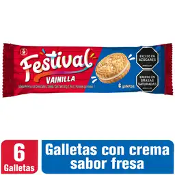 Festival Galletas Tipo Sándwich Sabor a Vainilla