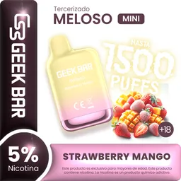 Geek Bar Vape Meloso Mini Strawberry Mango 1500Puffs 5% Nicotina